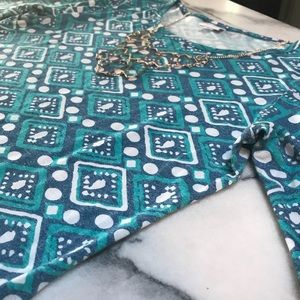 blue and white LuLaRoe Julia